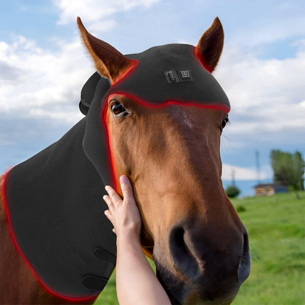 Equine Red Light Therapy Neck Wrap – Full Coverage from Poll to Withers for Muscle & Tension Relief