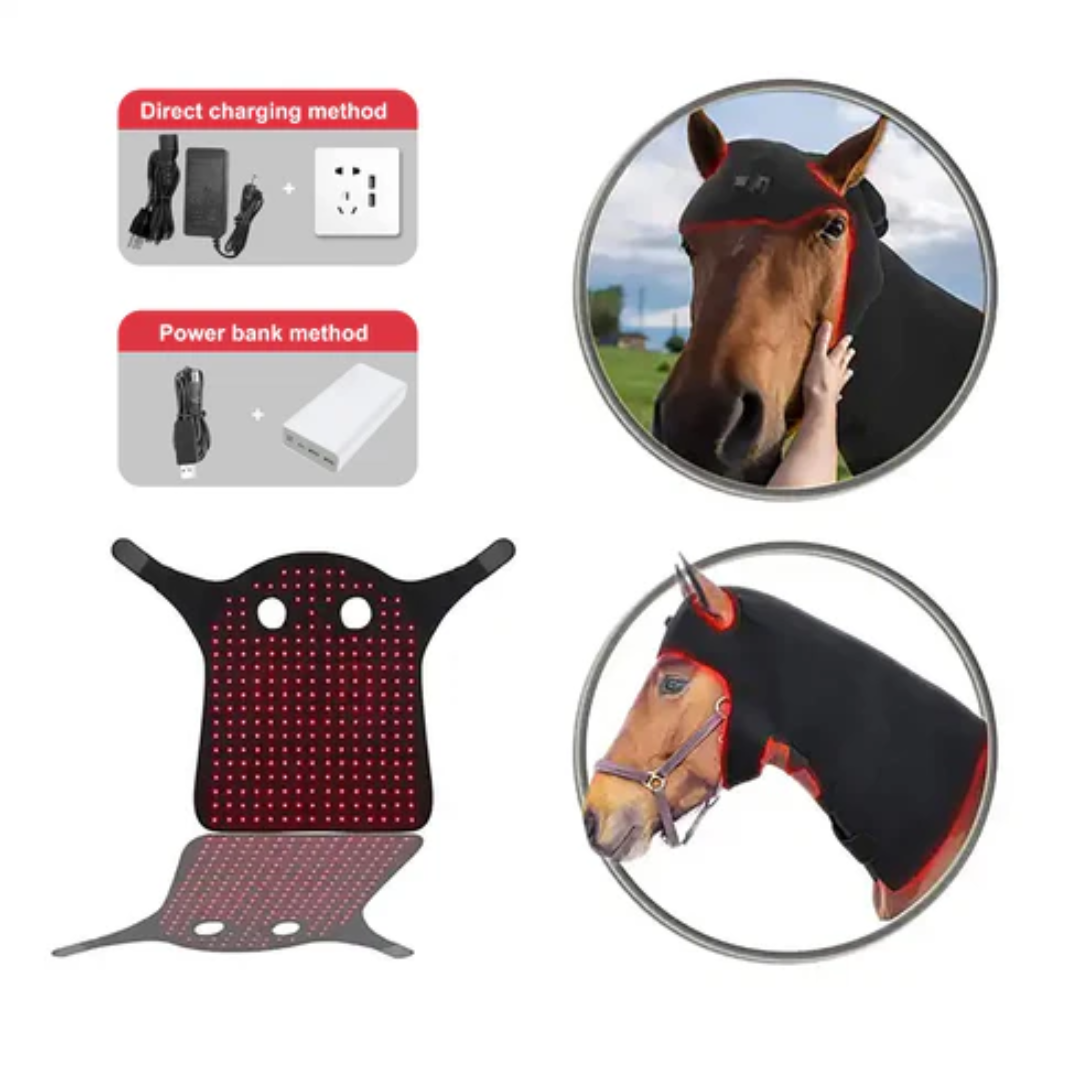 Equine Red Light Therapy Neck Wrap – Full Coverage from Poll to Withers for Muscle & Tension Relief