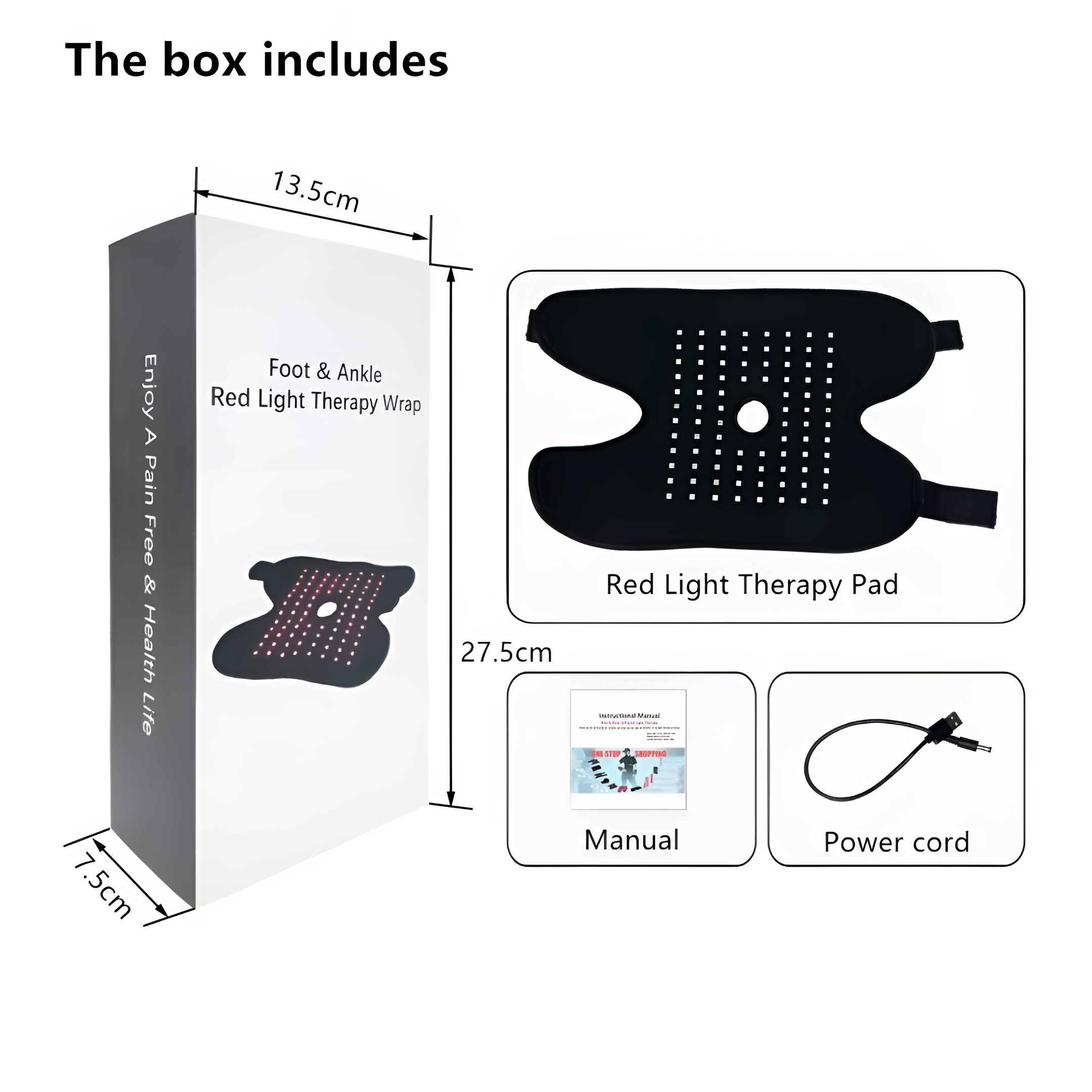 Infrared Ankle Wrap | Red Light Therapy for Tendonitis & Arthritis