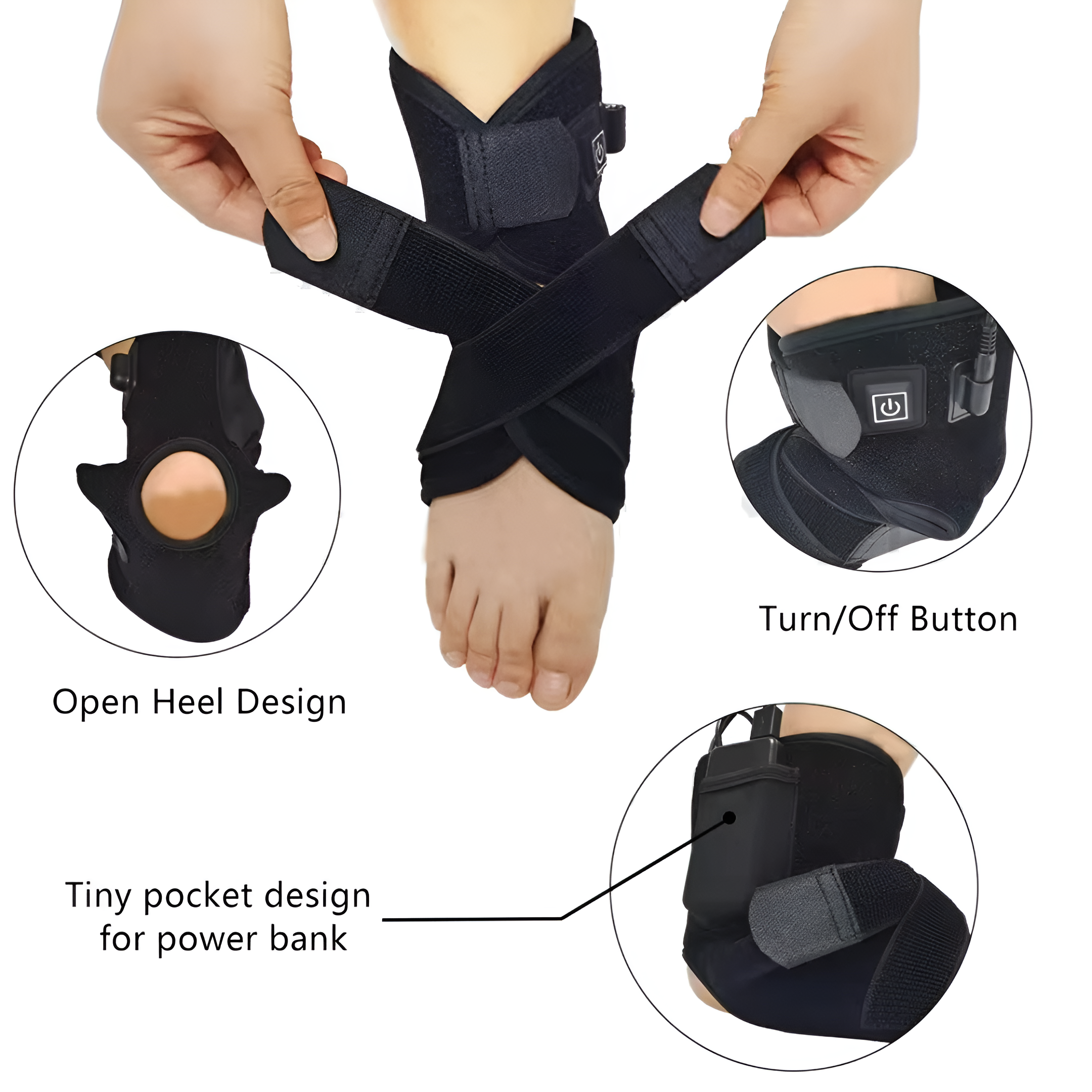 Infrared Ankle Wrap | Red Light Therapy for Tendonitis & Arthritis
