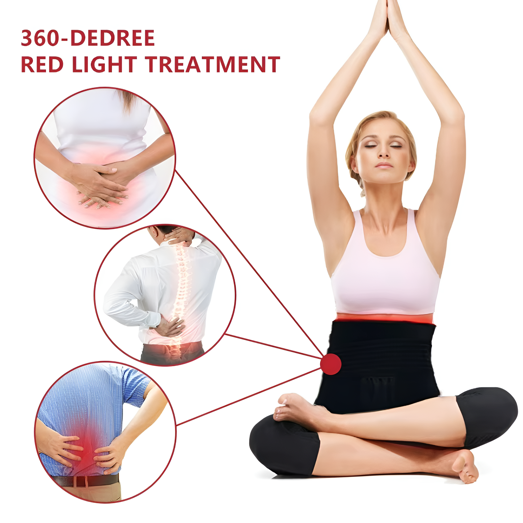 Red Infrared Lower Back Pad | Red Light Therapy for Arthritis & Muscle Inflammation