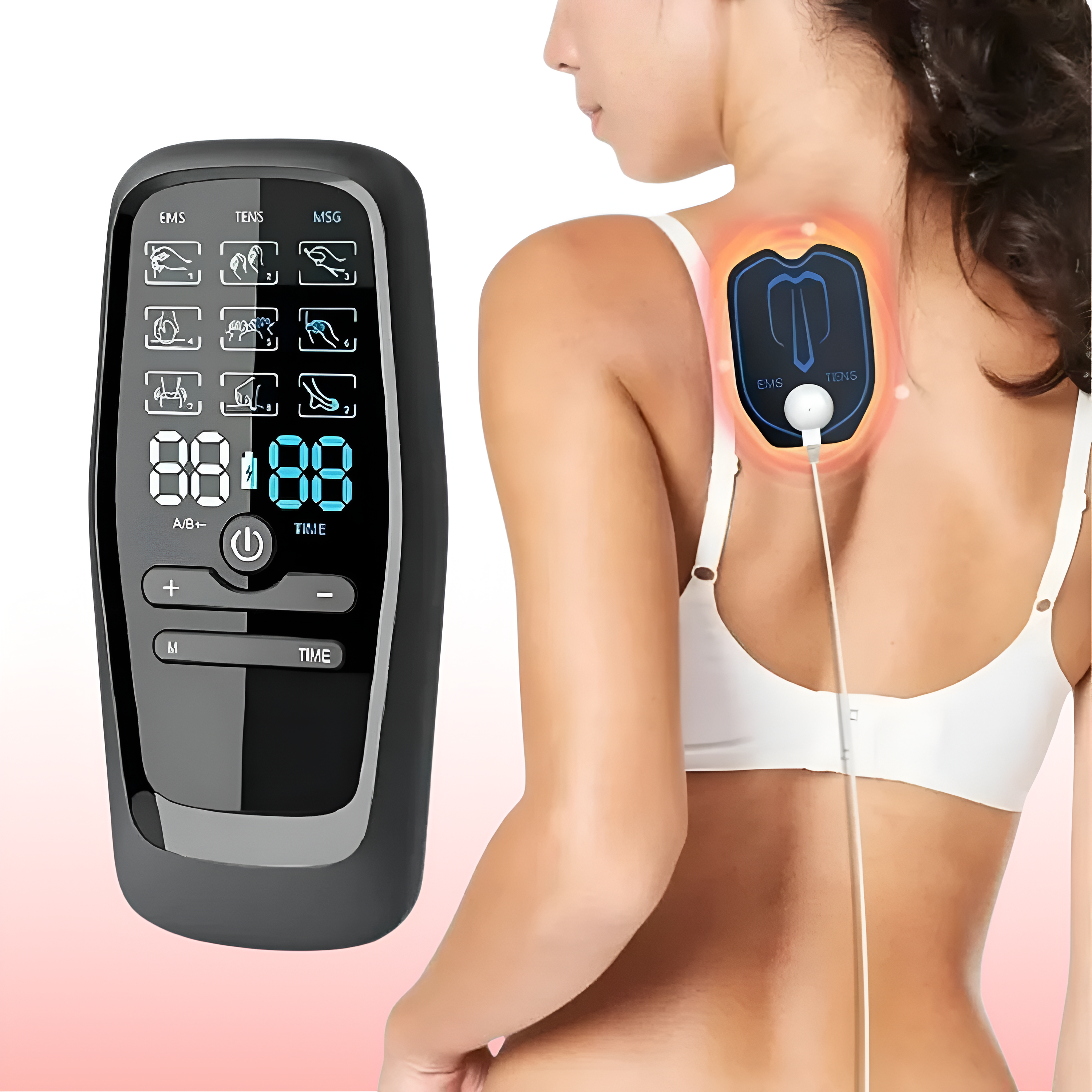 TENS/EMS Muscle Stimulator Unit For Pain Relief And Recovery