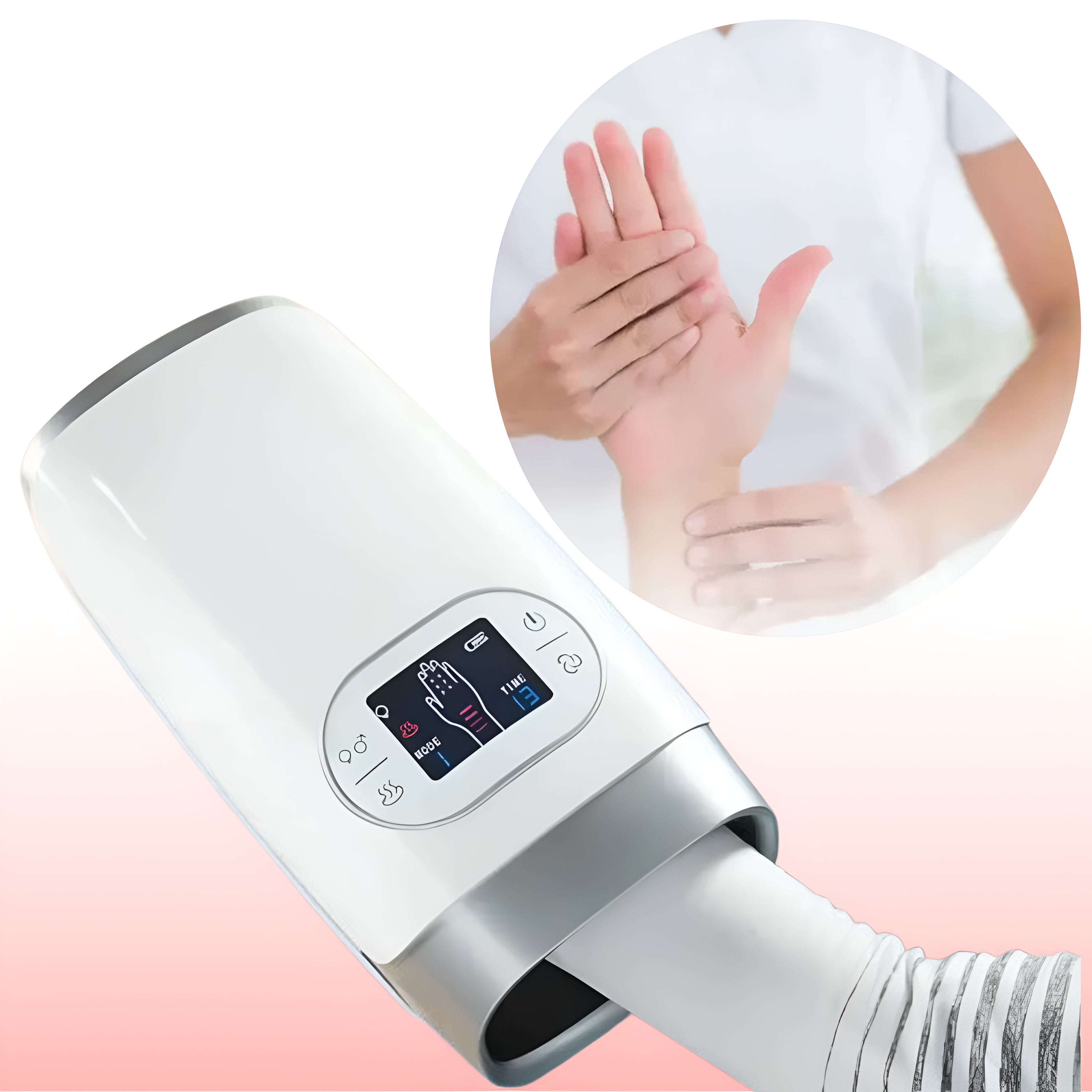 Wireless Hand Massager With Heat and Compression