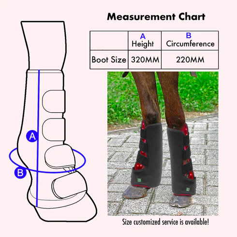 2PCS Equine Red Light Therapy Leg Wrap – Infrared Tendon, Joint & Inflammation Relief for Horse Legs