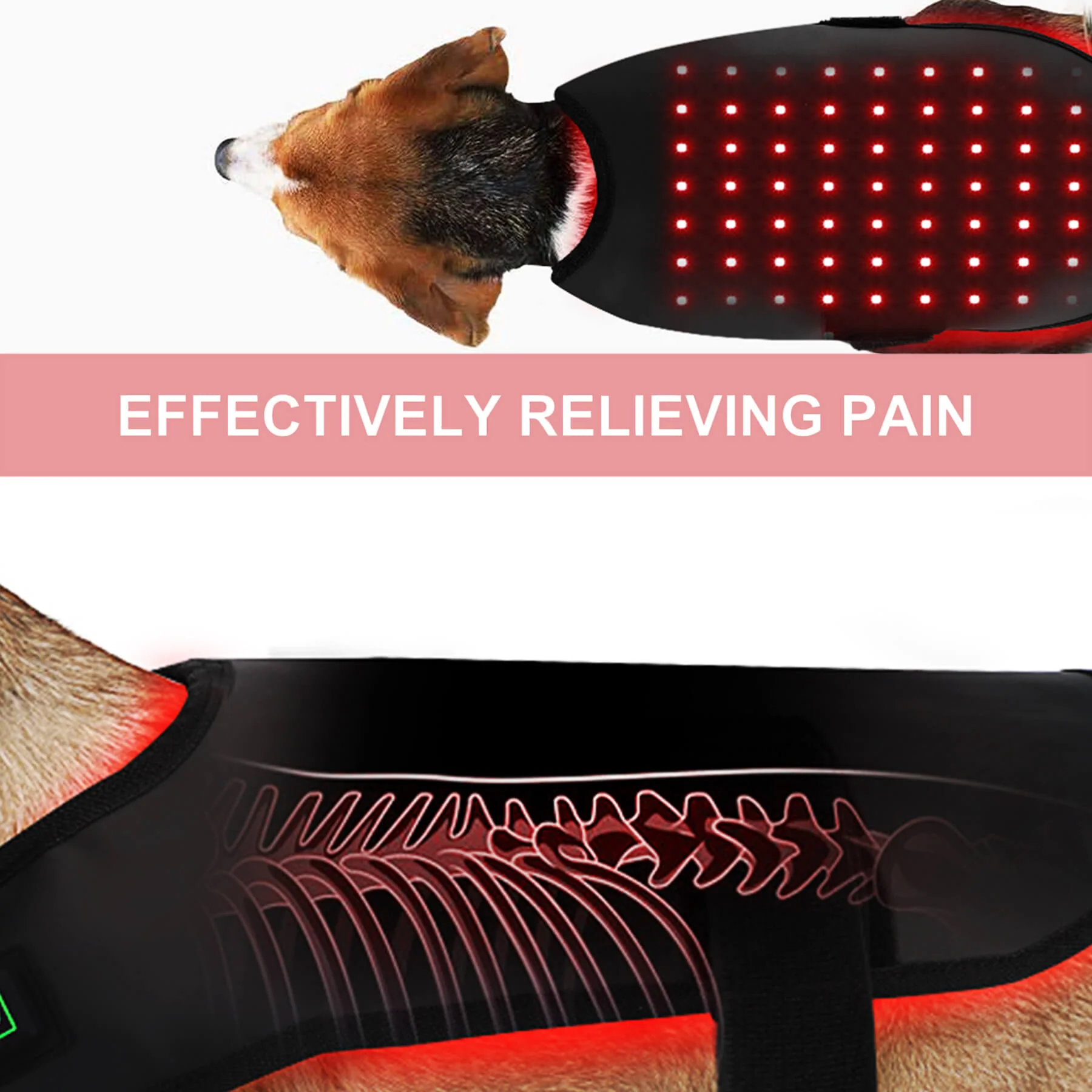 Wearable Red Light Therapy Coat for Pets – Full-Body Infrared Pain Relief for Dogs & Cats