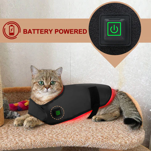 Wearable Red Light Therapy Coat for Pets – Full-Body Infrared Pain Relief for Dogs & Cats